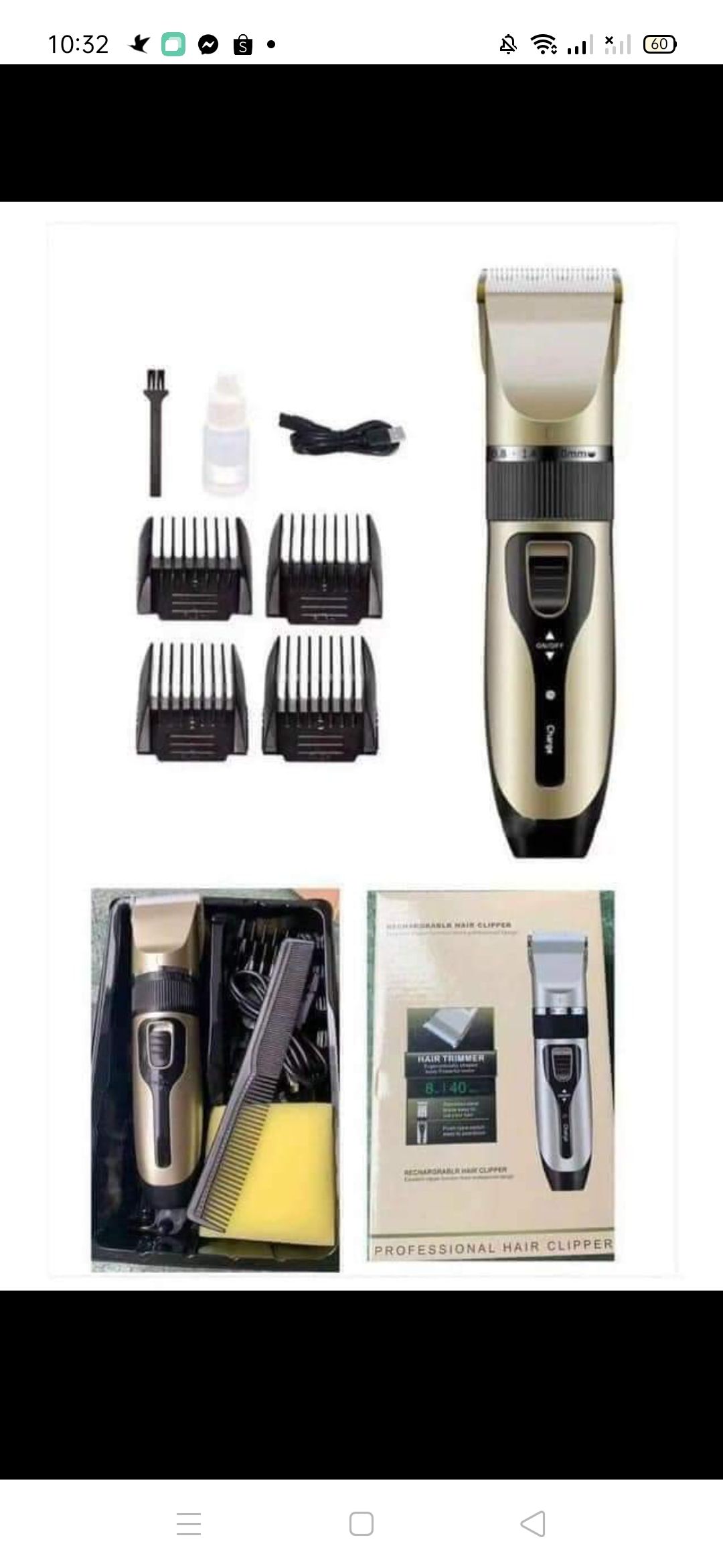 Tông đơ Hộp vàng