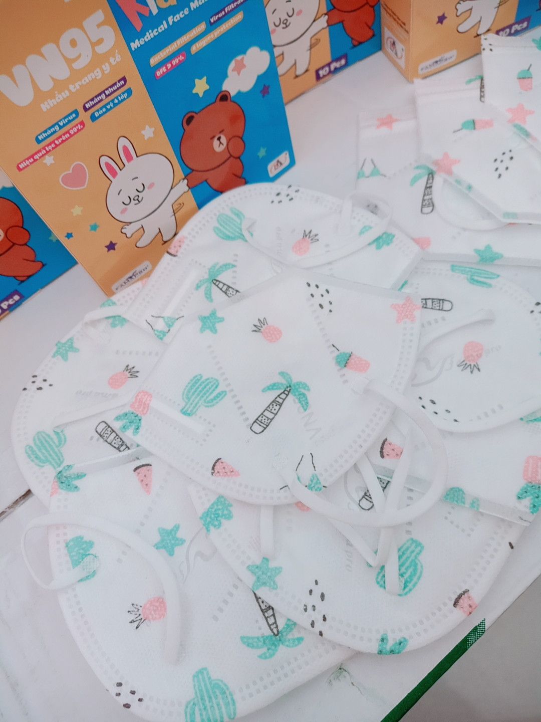 KHẨU TRANG KIDS VN95 - BÁN TỪ 3 HỘP 75K