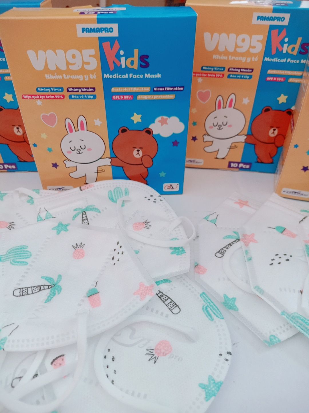 KHẨU TRANG KIDS VN95 - BÁN TỪ 3 HỘP 75K
