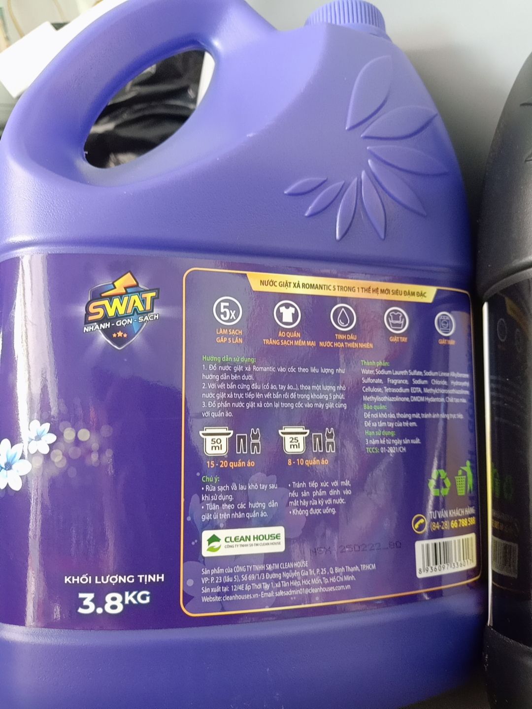 NƯỚC GIẶT SWAT = 3KG8