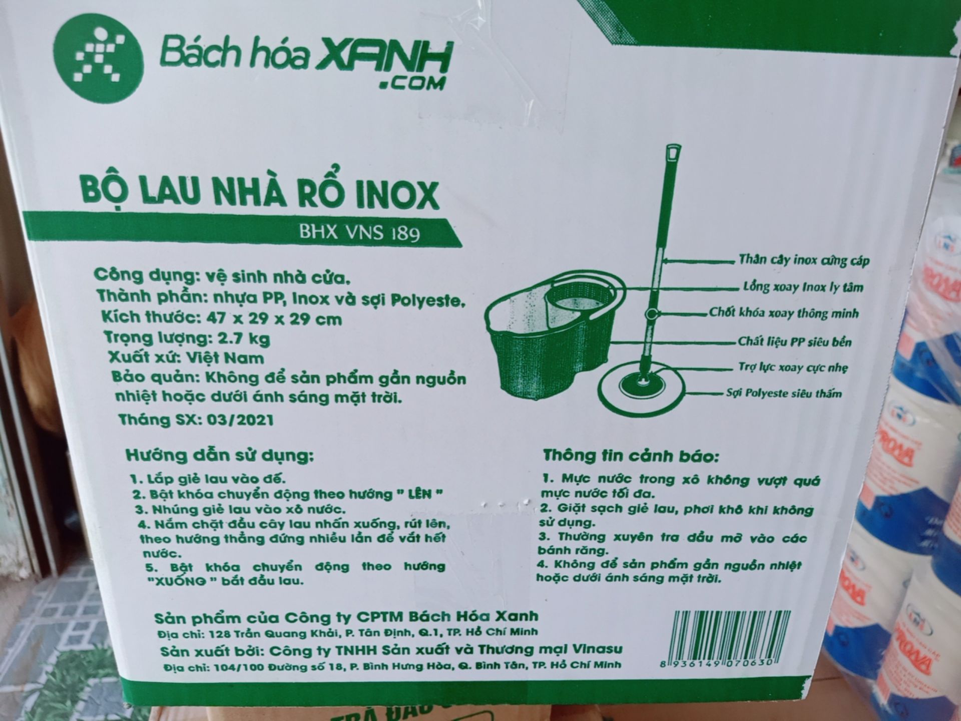 LAU NHÀ BÁCH HÓA XANH