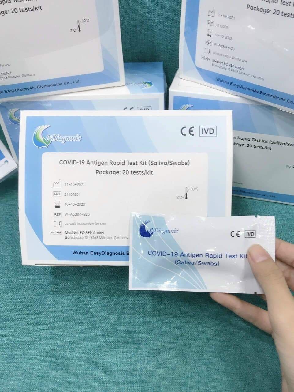 KIT TEST  NƯỚC BỌT COVID -19.