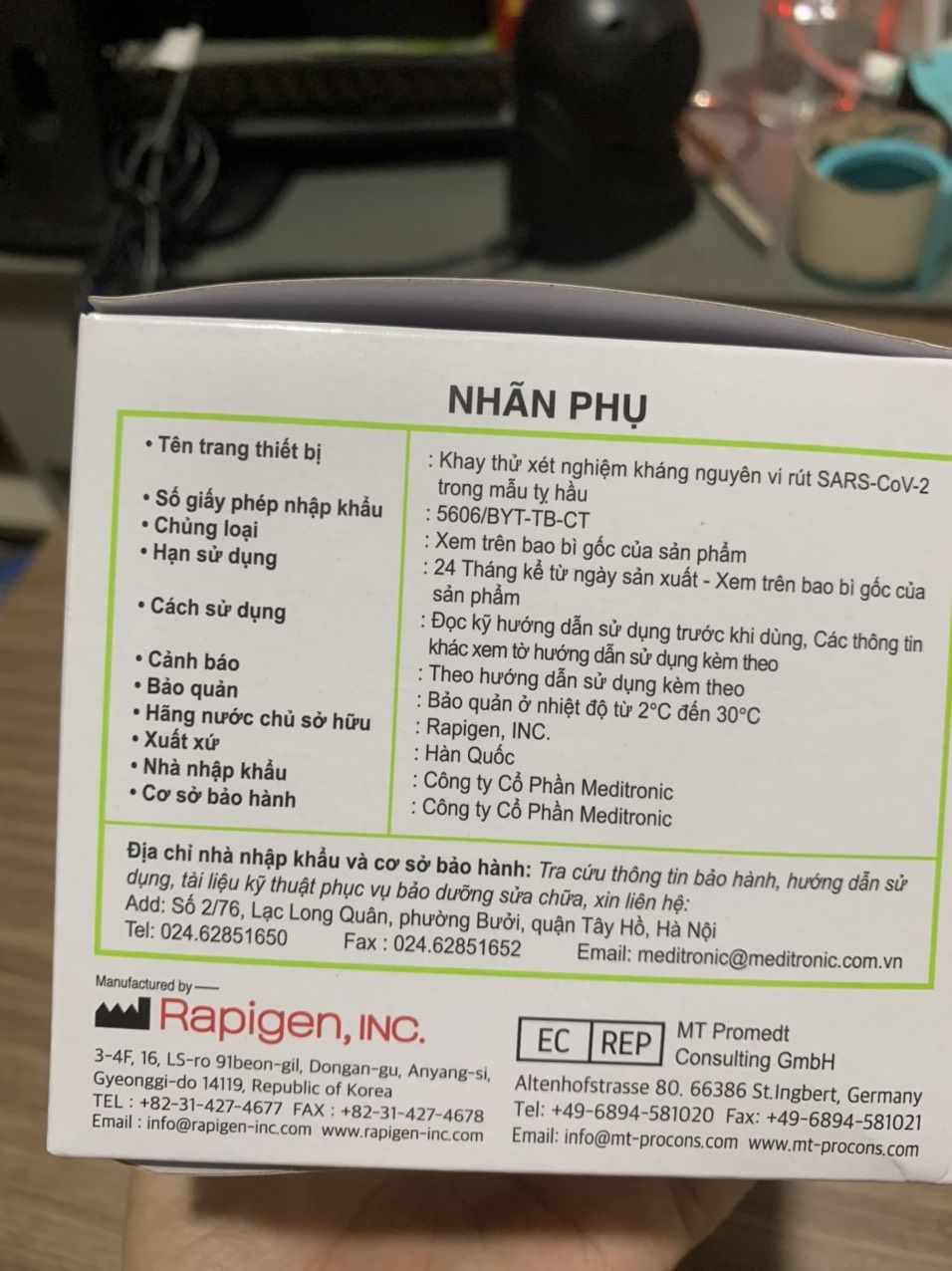 KIT TEST HÀN QUỐC 