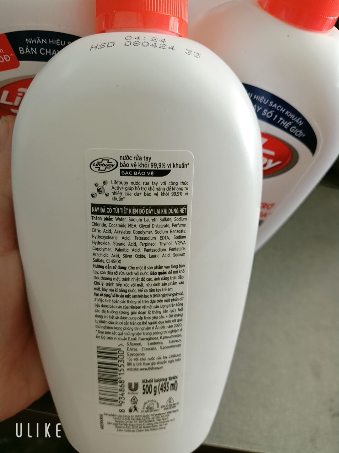 NƯỚC RỬA TAY LIFEBOUY - CHAI 500ML