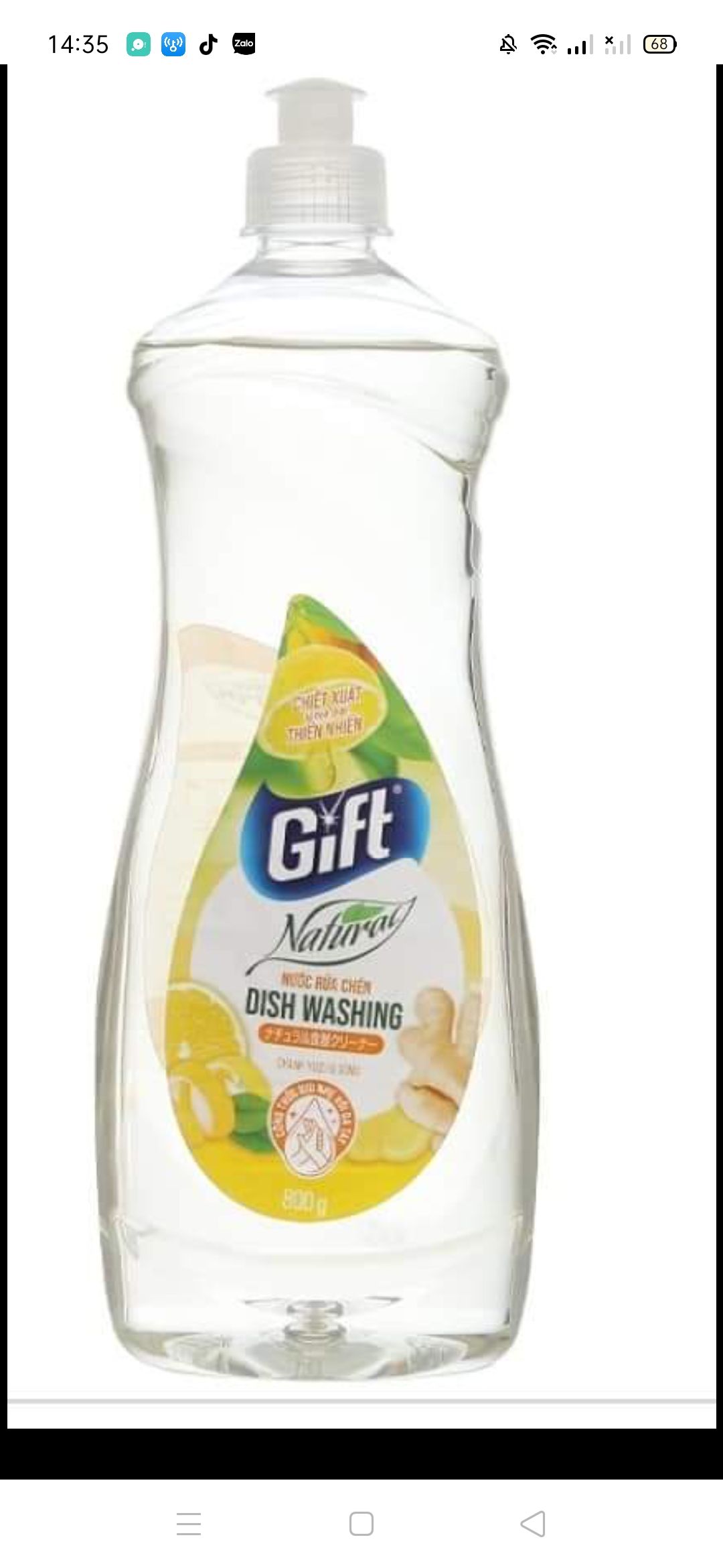 NƯỚC RỬA CHÉN GIFL - BÌNH 800ml