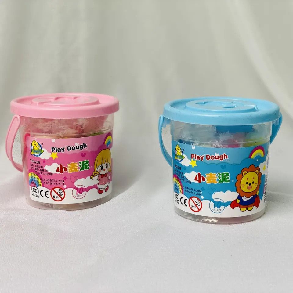 XÔ ĐỒ CHƠI ĐẤT SÉT TỰ KHÔ - set 3 xô