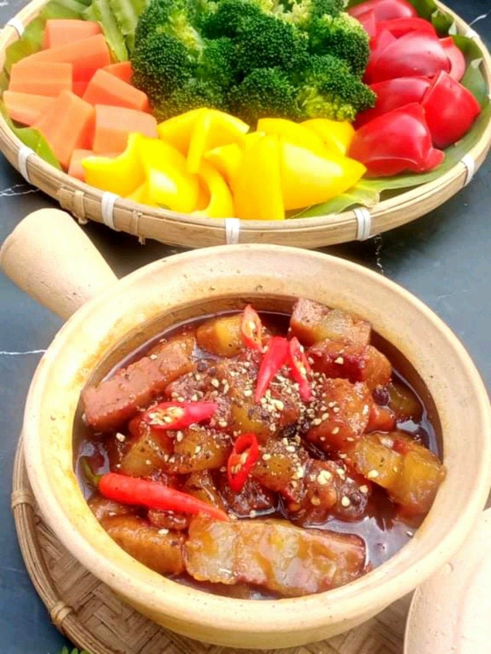 BA CHỈ THUẦN CHAY KHO TIÊU - 300gram