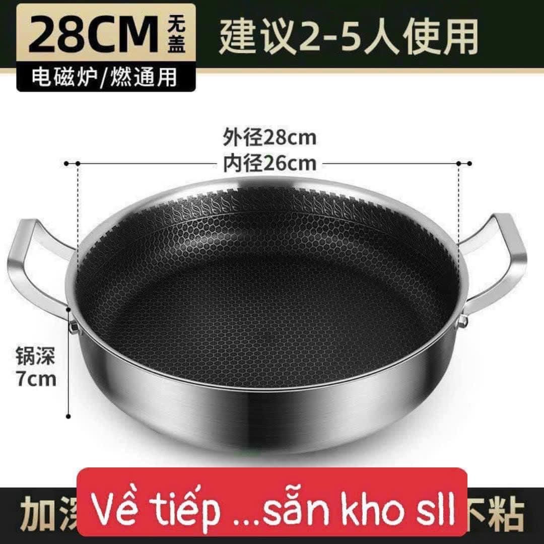 CHẢO TỔ ONG 2 QUAI SIÊU CHỐNG DÍNH