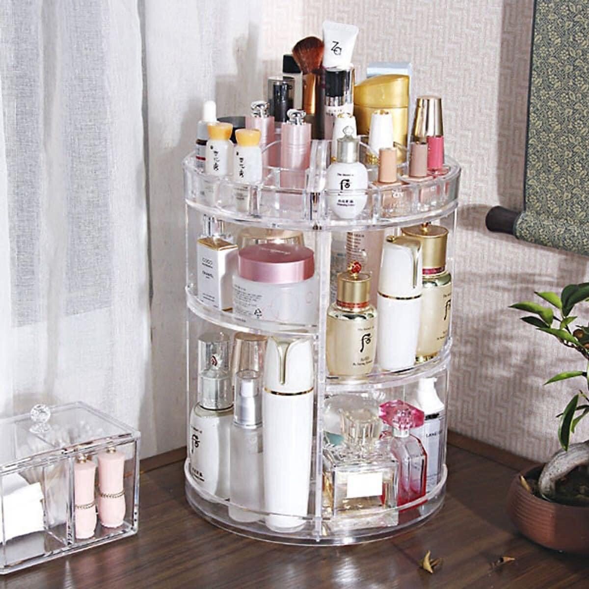 KỆ MỸ PHẨM XOAY