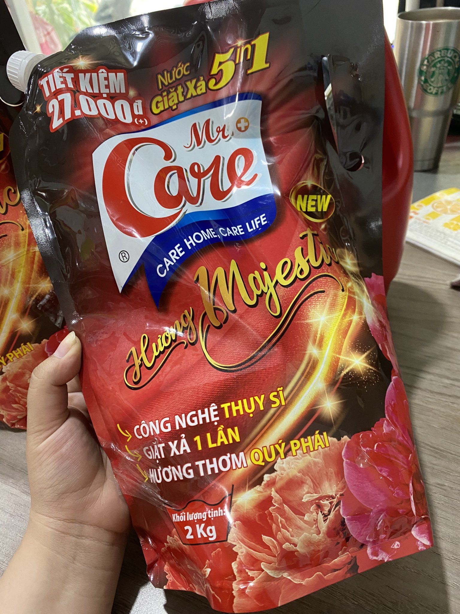 Nước Giặt xả 5 In 1 MR CARE - túi 2 kí 