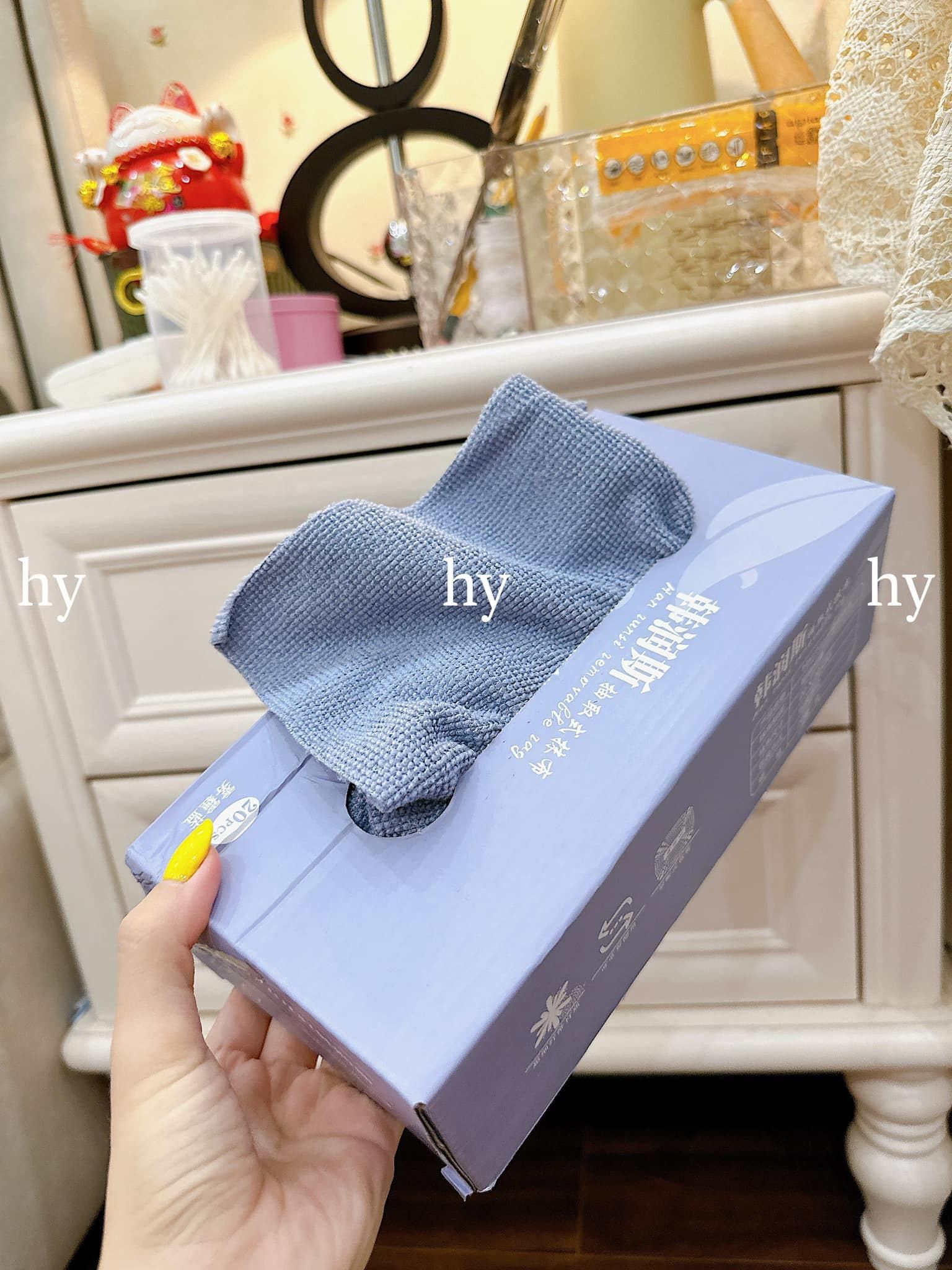HỘP 20 CHIẾC KHĂN LAU ĐA NĂNG COTTON - SET 2 HỘP 