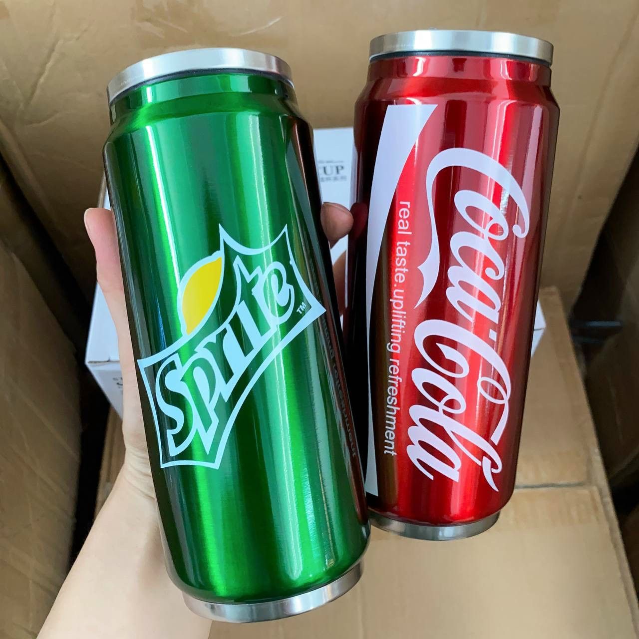 LY GIỮ NHIỆT CAO CẤP HÌNH LON NƯỚC NGỌT