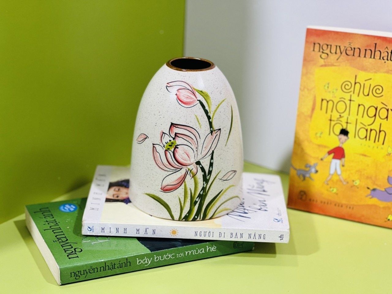 BÌNH CHUÔNG GỐM BÁT TRÀNG 16CM 