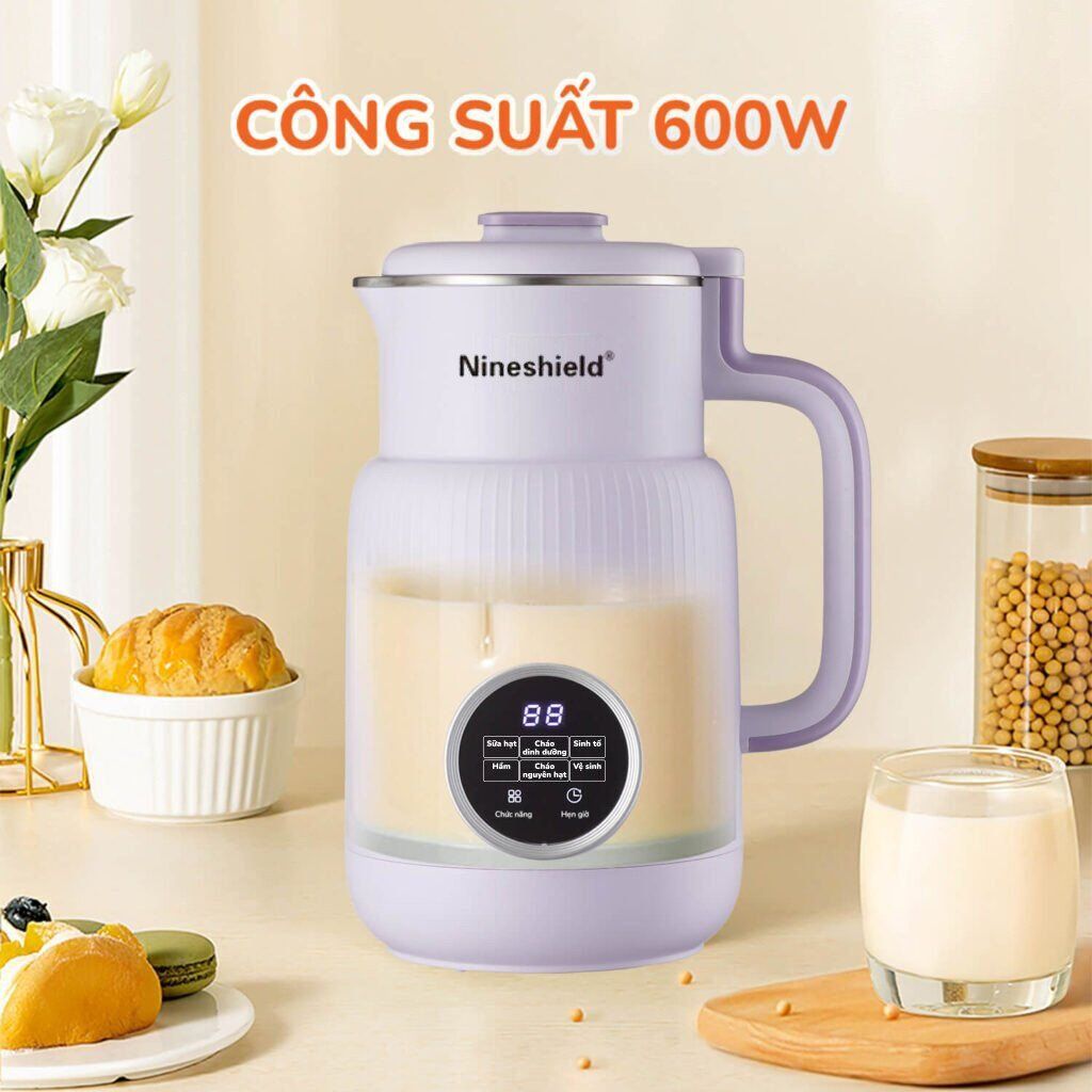 MÁY LÀM SỮA HẠT NINE SHIELD 600ML