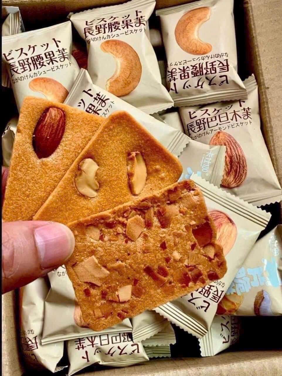 BÁNH QUY HẠT DINH DƯỠNG mix 3 VỊ HẠT ĐIỀU