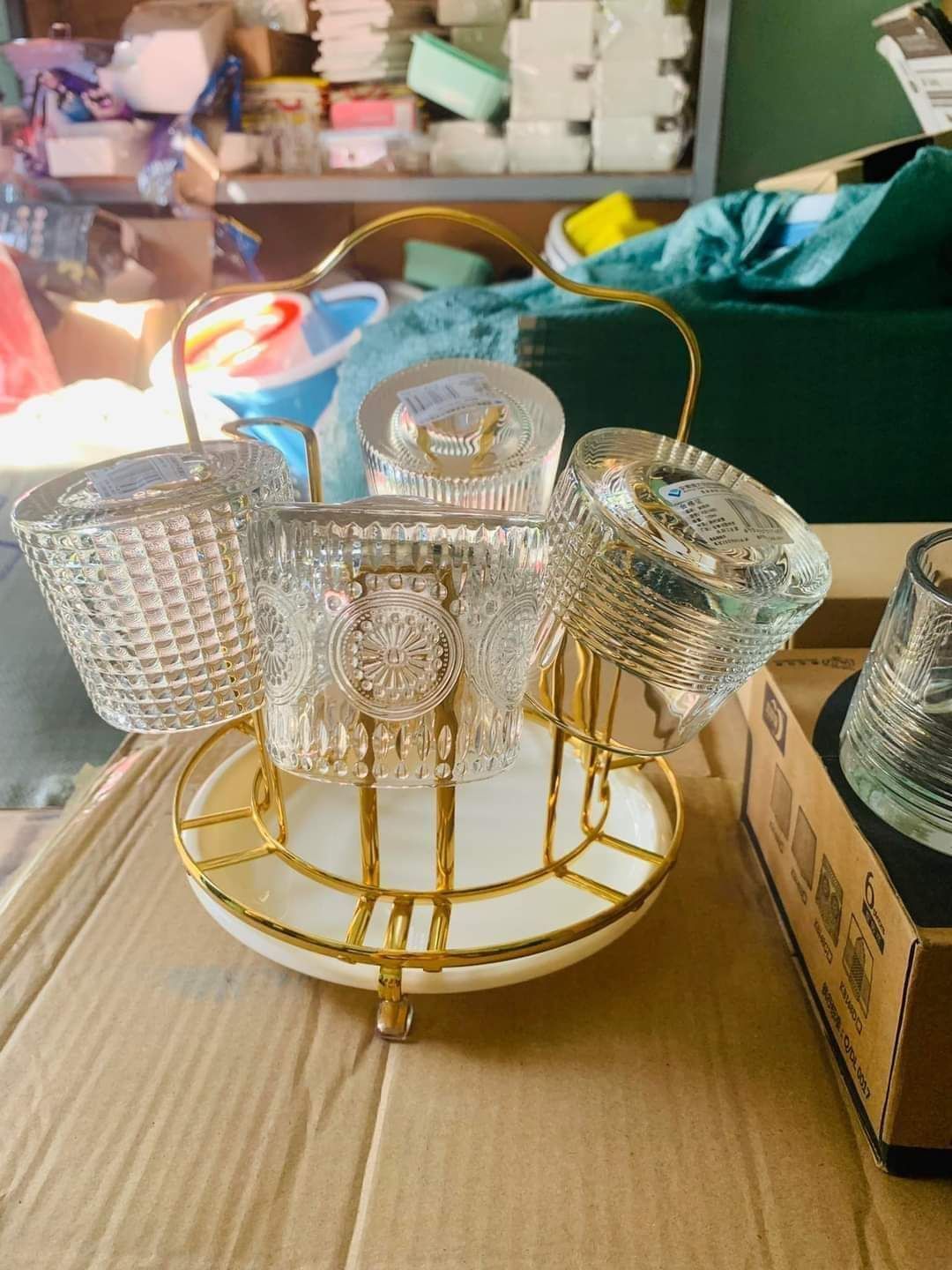 KHAY ÚP CỐC MẠ VÀNG HOÀNG GIA