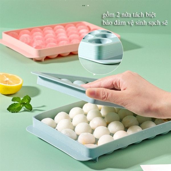 KHAY ĐÁ BI TRÒN 33 VIÊN - SET 3 KHAY 