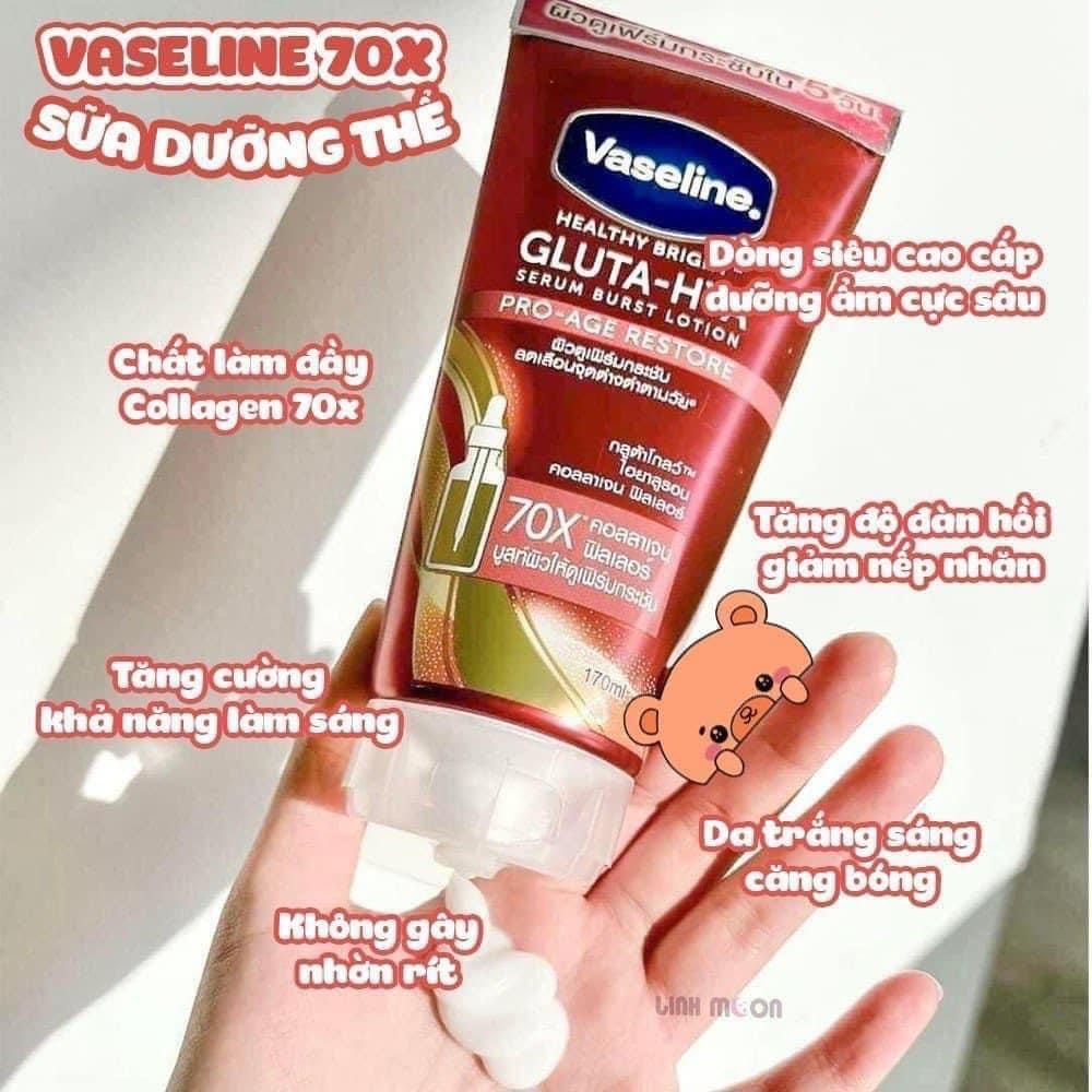SỮA DƯỠNG THỂ VASELINE MÀU ĐỎ