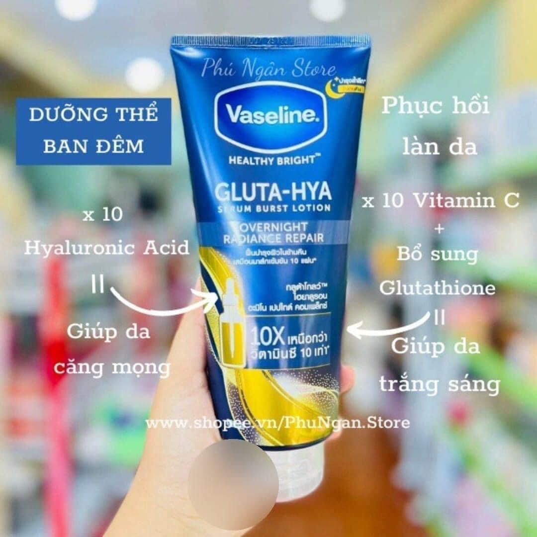 VASELINE GLUTA HYA - BAN ĐÊM XANH 