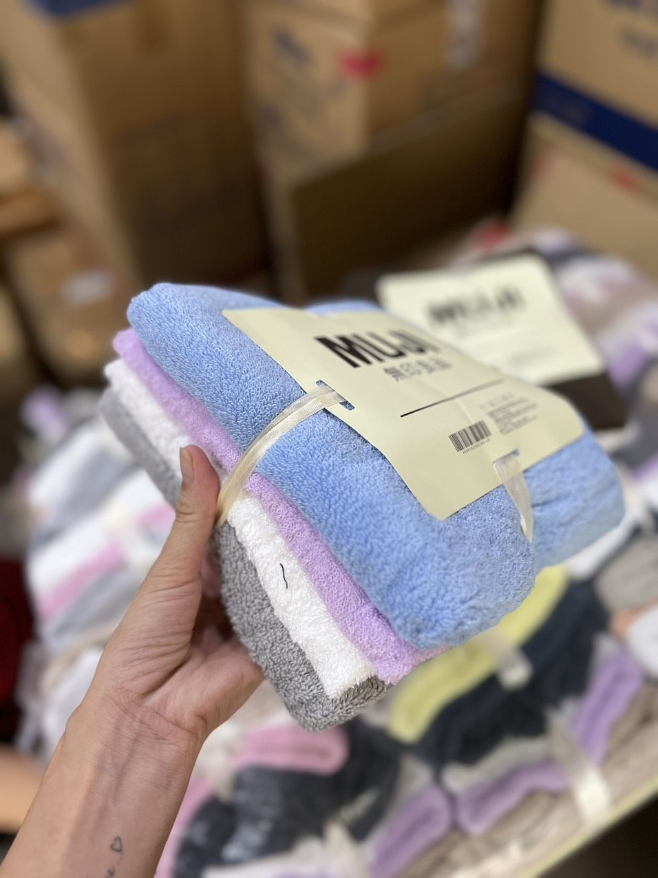 SET 4 KHĂN TẮM MUJI 