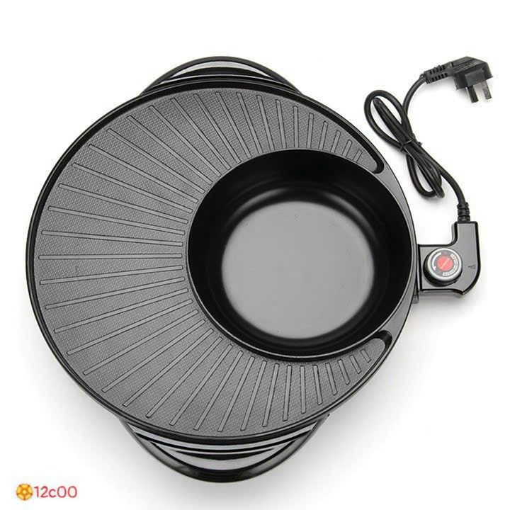 Bếp lẩu nướng tròn 2in1 