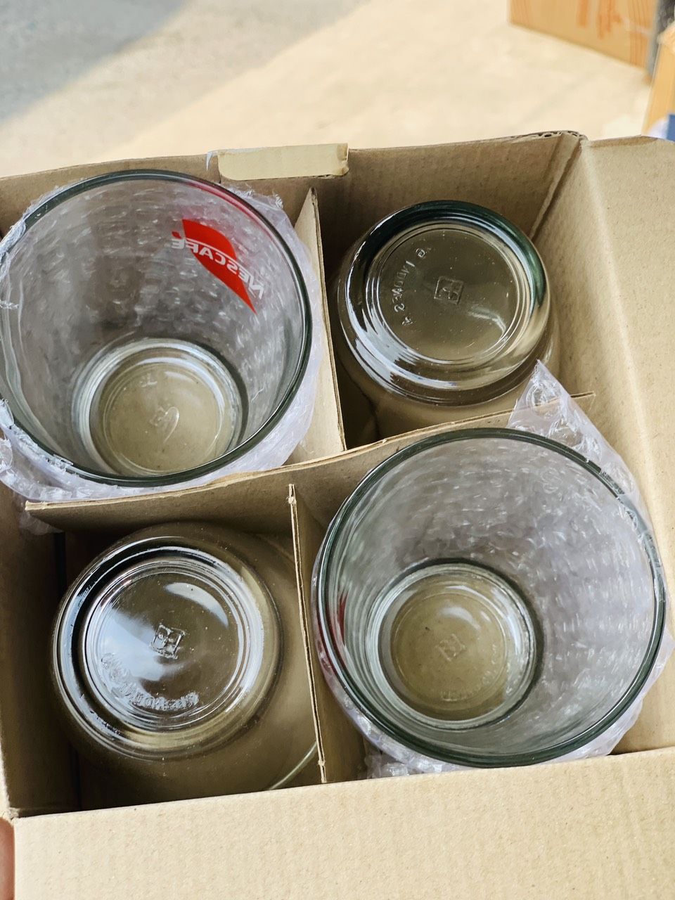 BỘ 4 LY THỦY TINH 35OML - set 2 bộ 