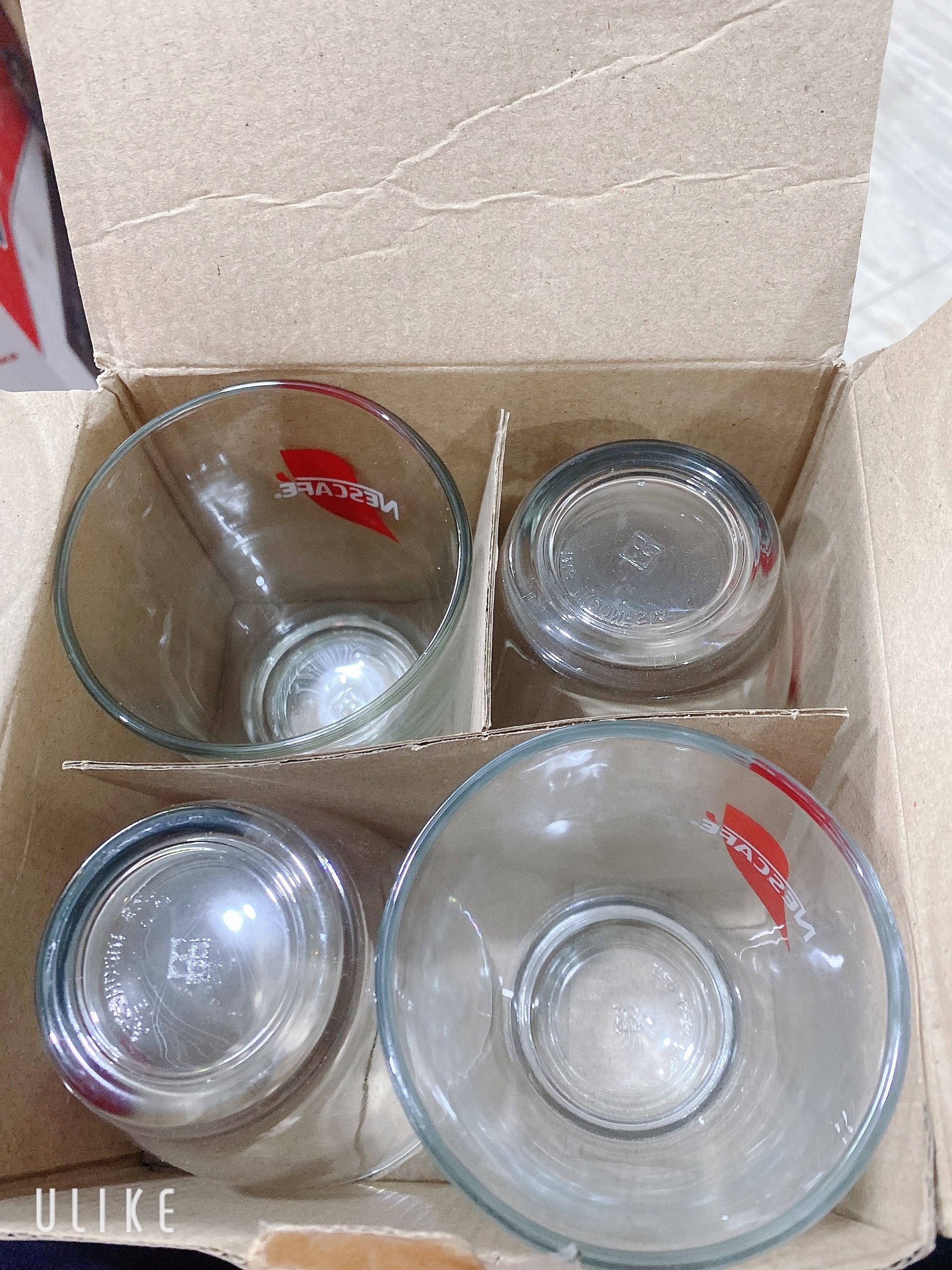 BỘ 4 LY THỦY TINH 35OML - set 2 bộ 