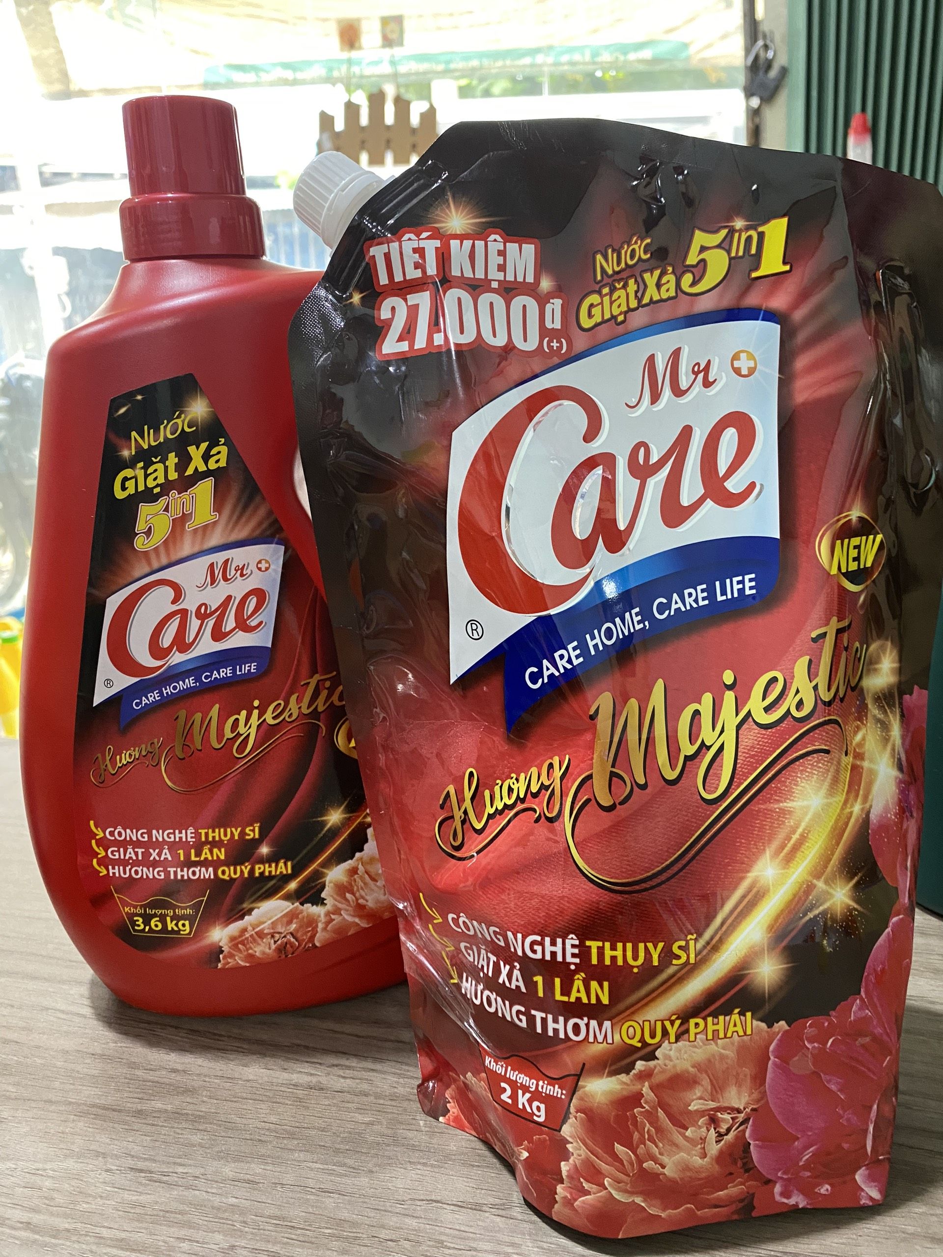 NƯỚC GIẶT XẢ 5in1 MR CARE HƯƠNG MAJESTIC 3,6Kg 