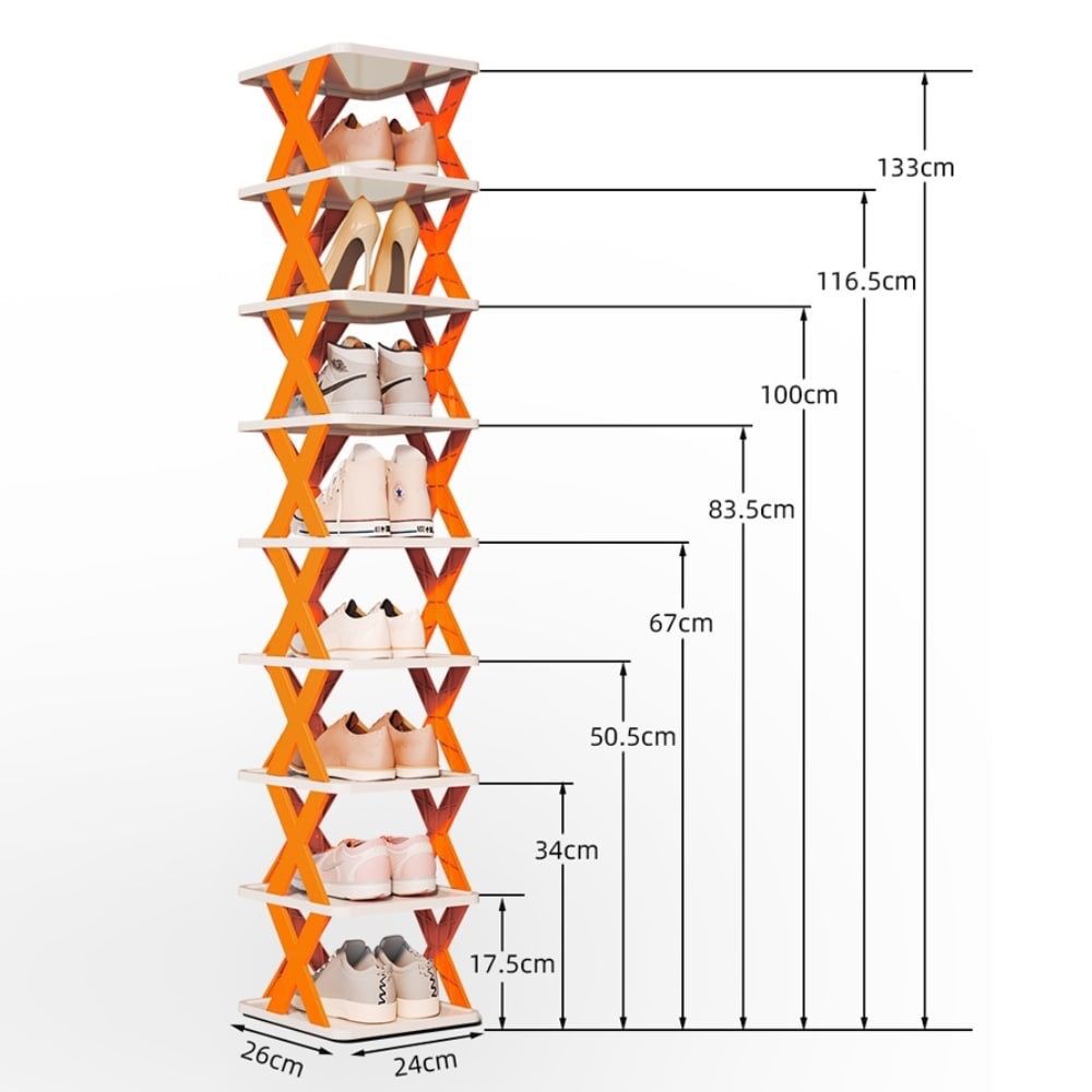KỆ GIÀY CHỮ X 5 TẦNG 