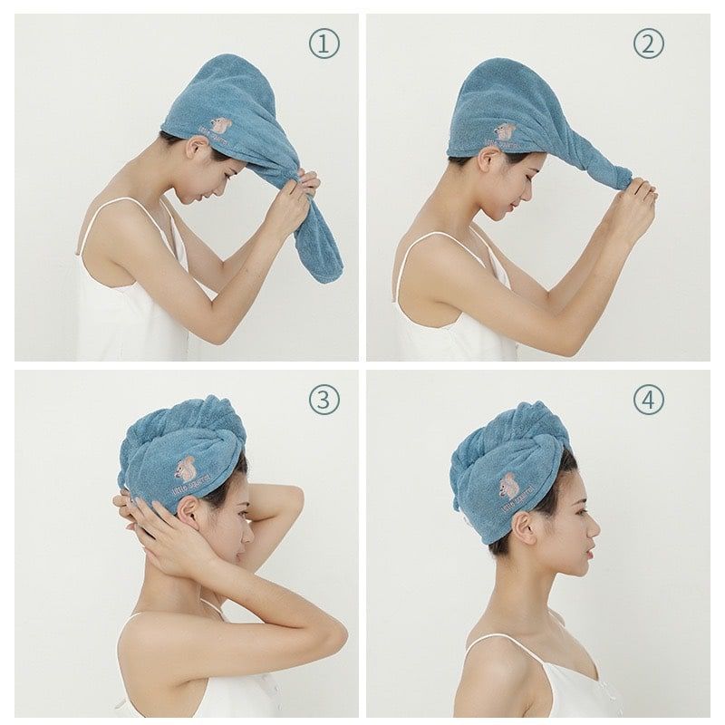 KHĂN QUẤN TÓC MẪU MỚI SIÊU THẤM HÚT