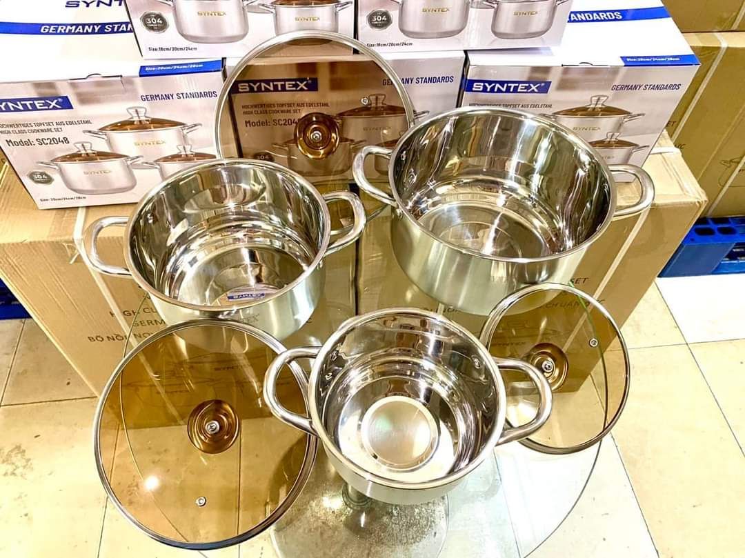 BỘ NỒI NGUYÊN KHỐI ĐÁY LIỀN 3 LỚP