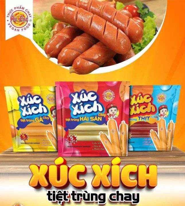 XÚC XÍCH TIỆT TRÙNG THUẦN CHAY - BỊCH 5 CÂY