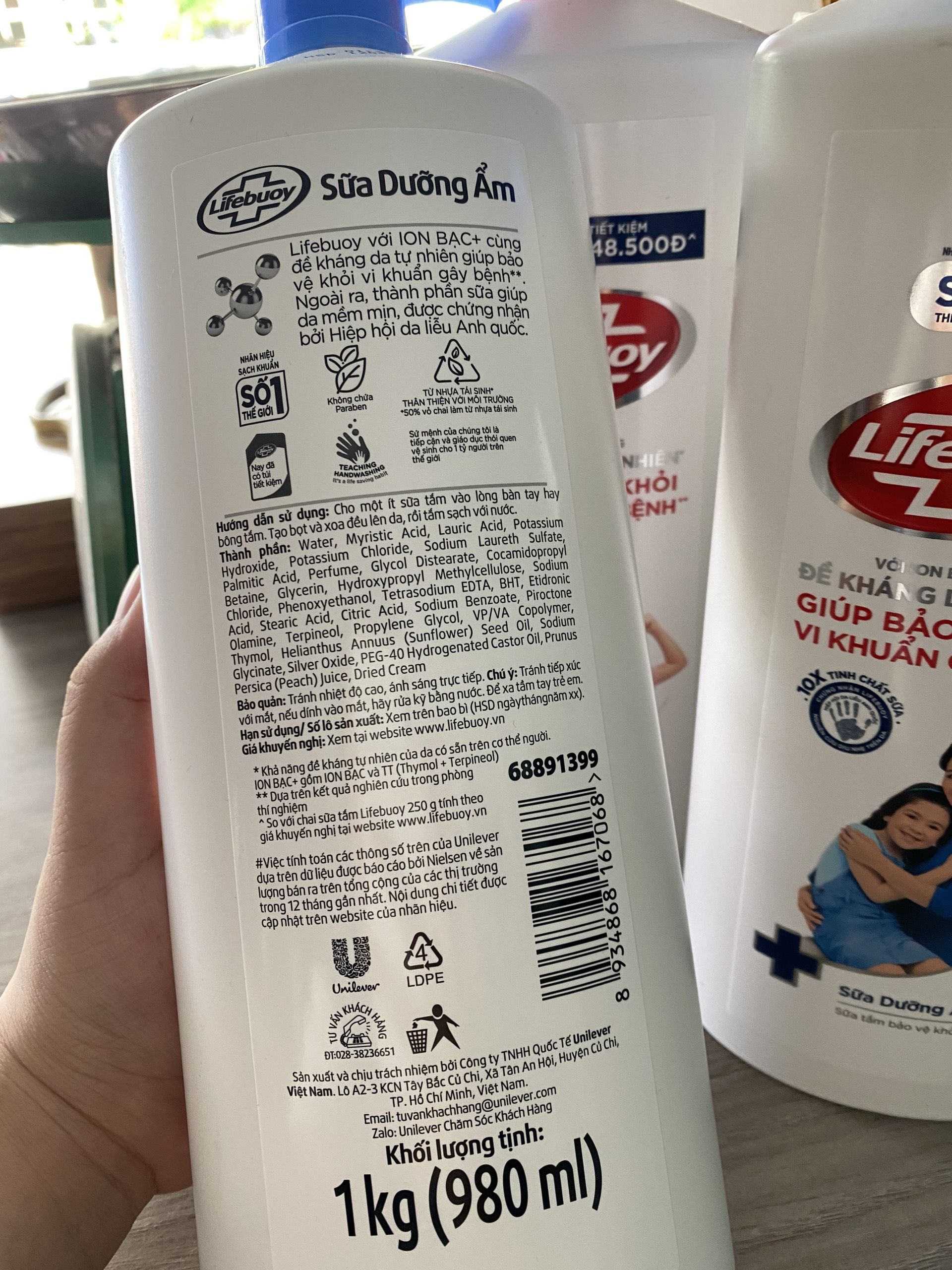 Sữa tắm lifebuoy -  1kg