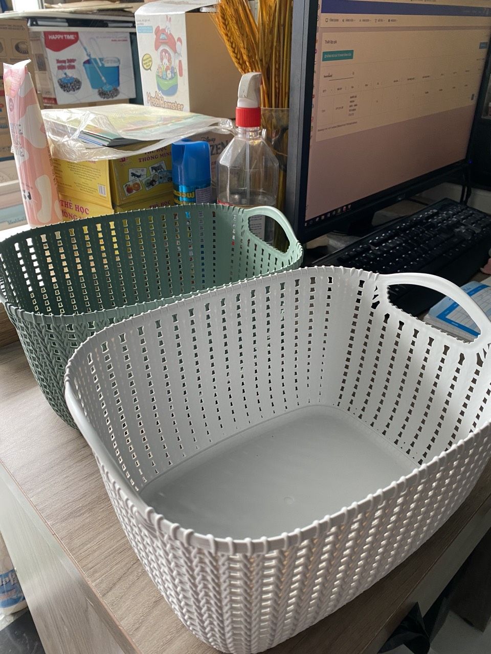 GIỎ NHỰA VIỆT NHẬT 2 QUAI - BÁN TỪ 2 CÁI