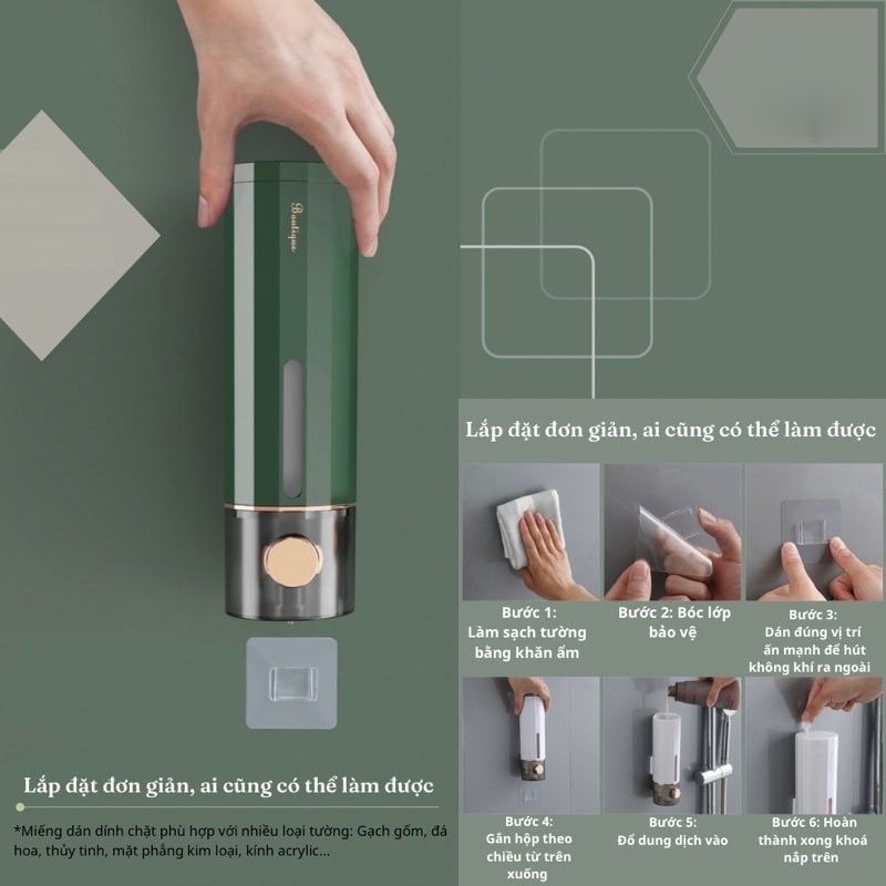 HỘP ĐỰNG DẦU GỘI - SỮA TẮM  DÁN TƯỜNG