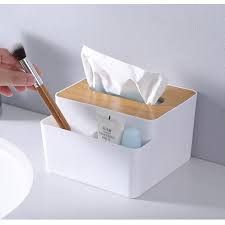 HỘP ĐỰNG KHĂN GIẤY NẮP GỖ 