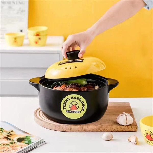 NỒI SỨ VỊT VÀNG CAO CẤP 3L5 LÍT 