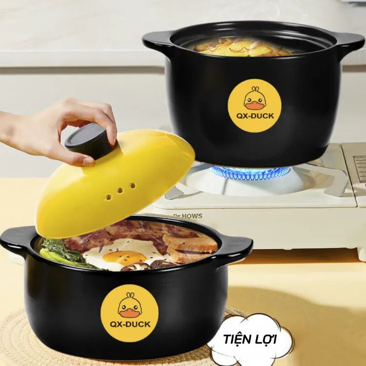 NỒI SỨ VỊT VÀNG CAO CẤP 3L5 LÍT 