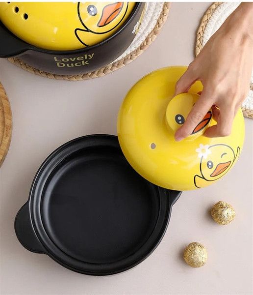 NỒI SỨ VỊT VÀNG CAO CẤP 3L5 LÍT 