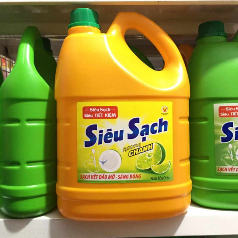 NƯỚC RỬA CHÉN SIÊU SẠCH HƯƠNG CHANH 3L6