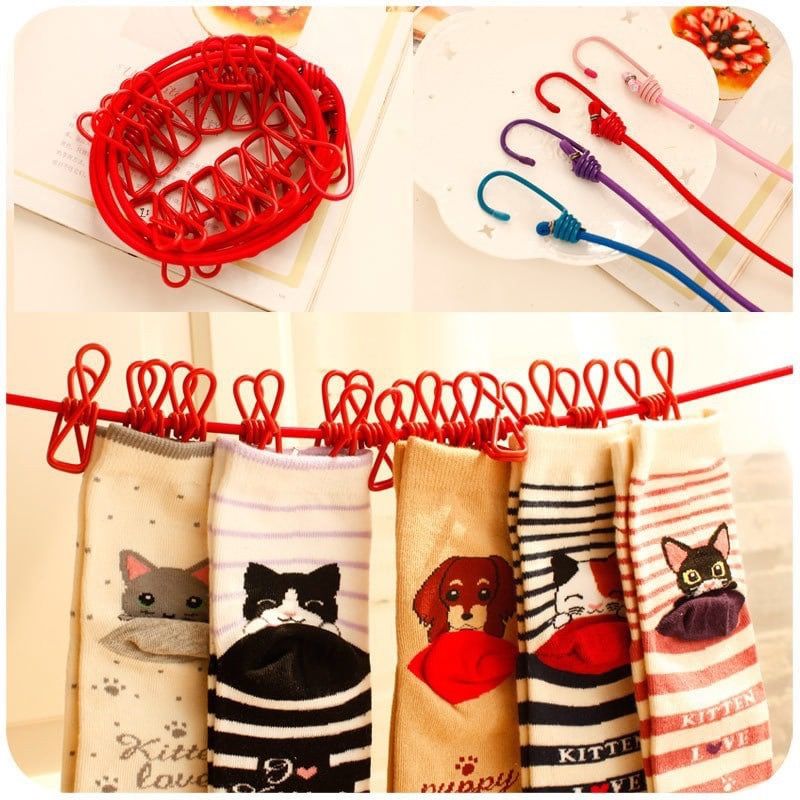 DÂY PHƠI QUẦN ÁO CÓ KẸP TIỆN ÍCH