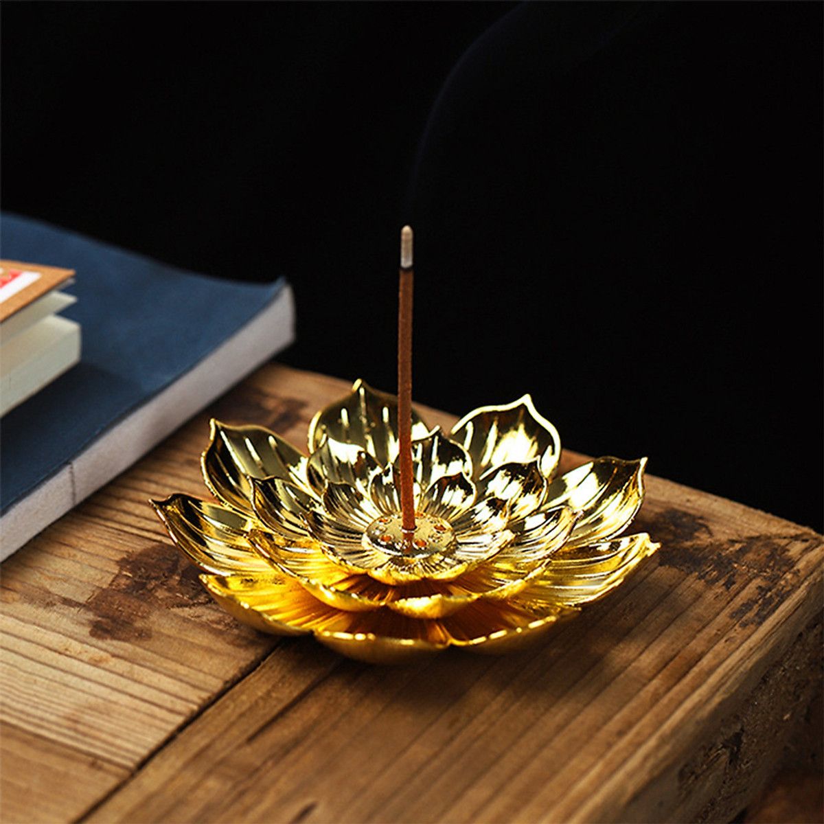 CHÂN CẮM HƯƠNG ĐỒNG HÌNH HOA SEN CỔ