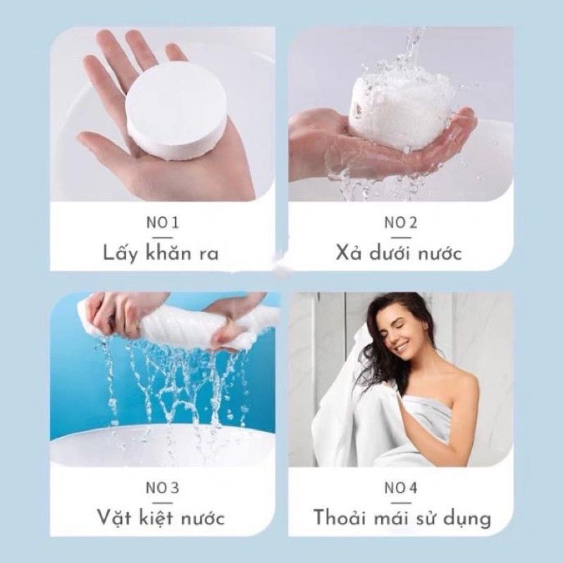 KHĂN TẮM NÉN - SET 3 CÁI 