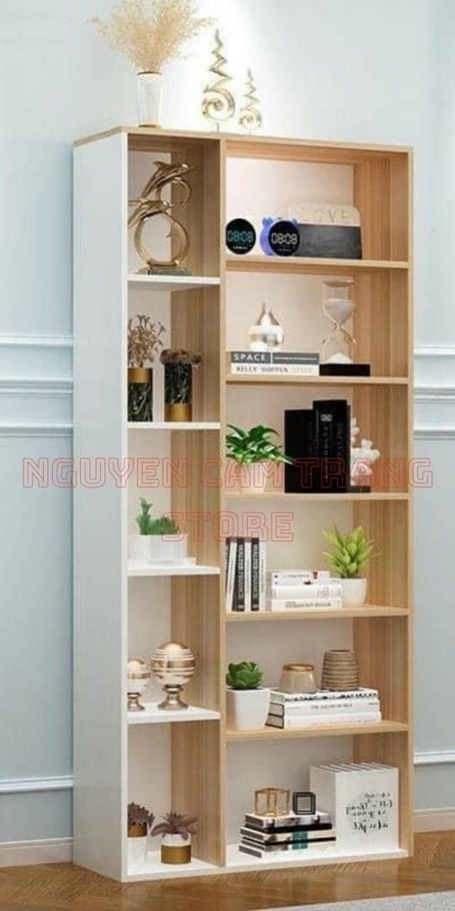 KỆ SÁCH GỖ ĐỂ SÀN NHIỀU NGĂN