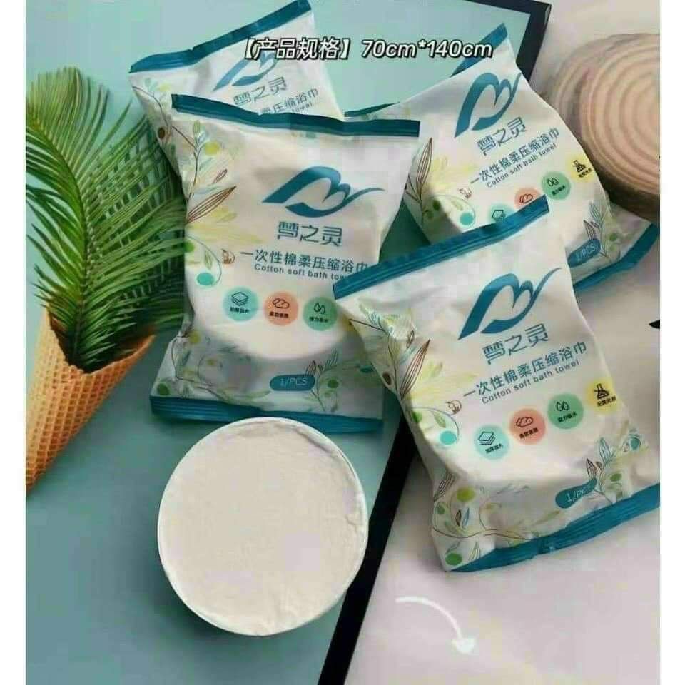 Khăn TẮM NÉN SET 2 CÁI