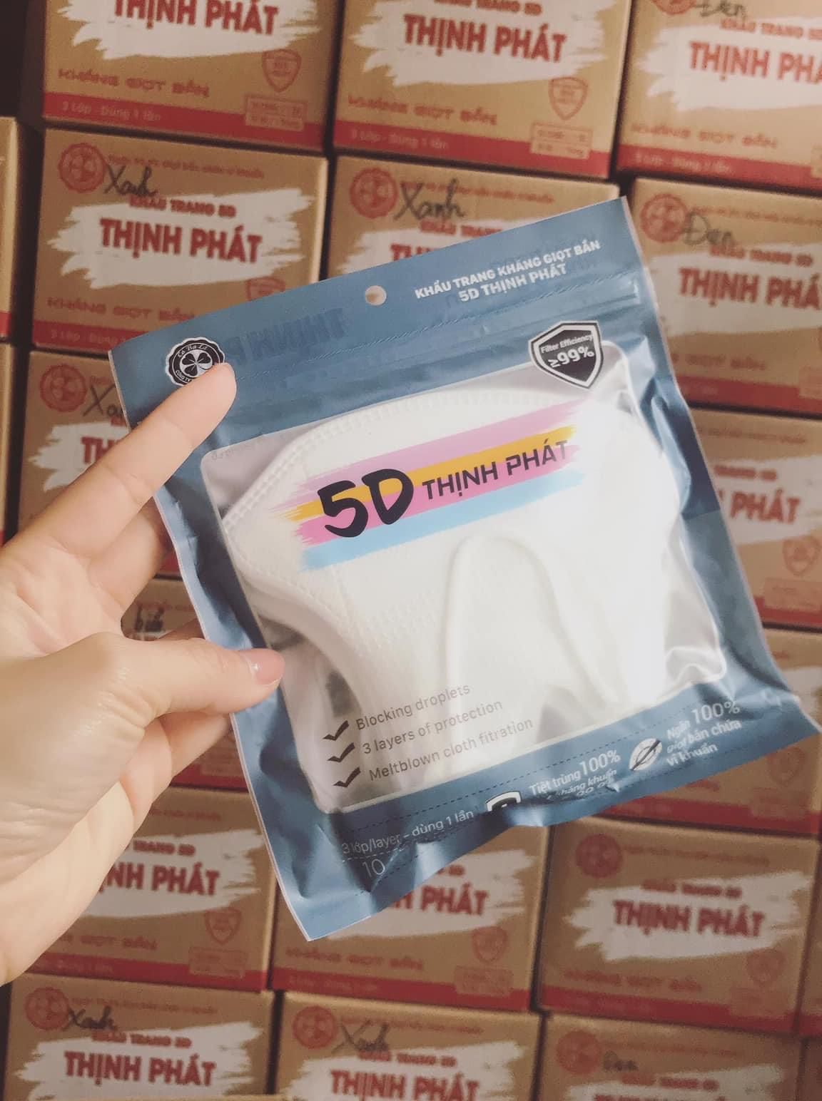 KHẨU TRANG 5D MASK  THỊNH PHÁT 