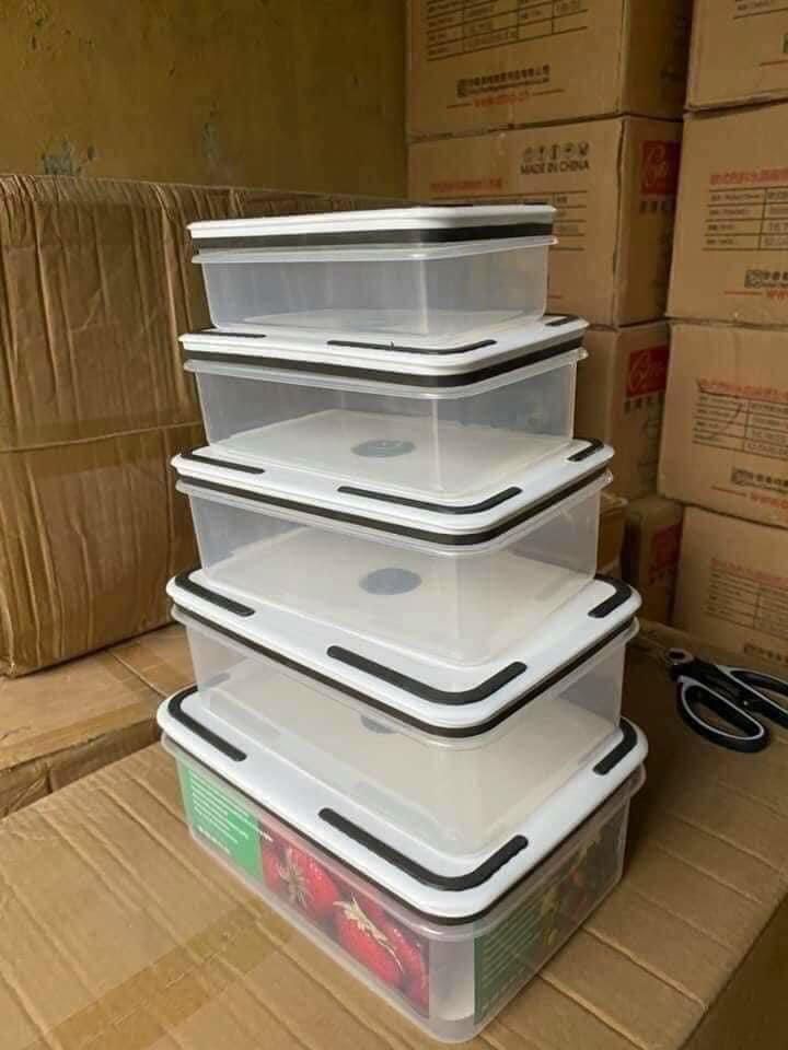 SET 5 HỘP CHỮ NHẬT TRONG SUỐT