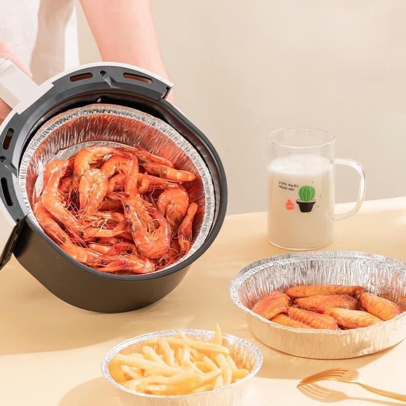 SET 5O KHUÔN GIẤY BẠC LÓT NỒI CHIÊN KHÔNG DẦU