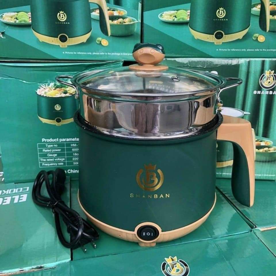 NỒI ĐIỆN SHANBAN 2 TẦNG INOX