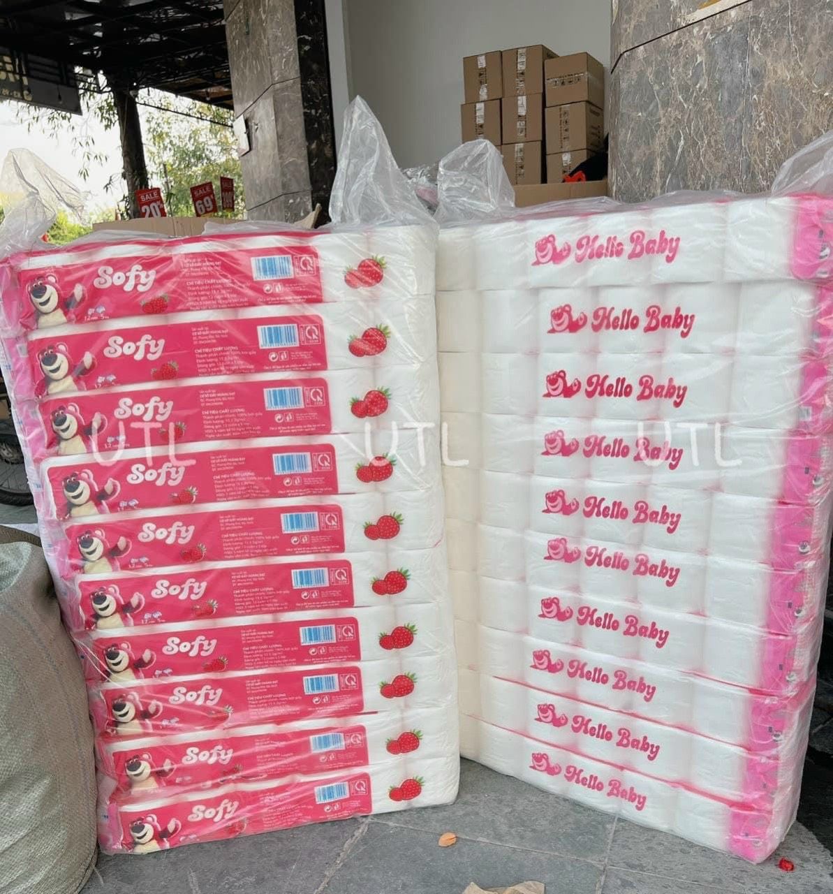 GIẤY VỆ SINH GẤU DÂU - LỐC 12 CUỘN 